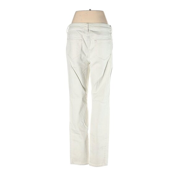 Chicos Womens Regular Size 0.5 Beige Straight-Leg Jeans With Cotton Blend - Picture 2 of 3